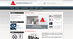 Desktop Screenshot of advancedmaterials.es